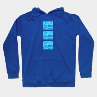 Wave in the Azores print Hoodie